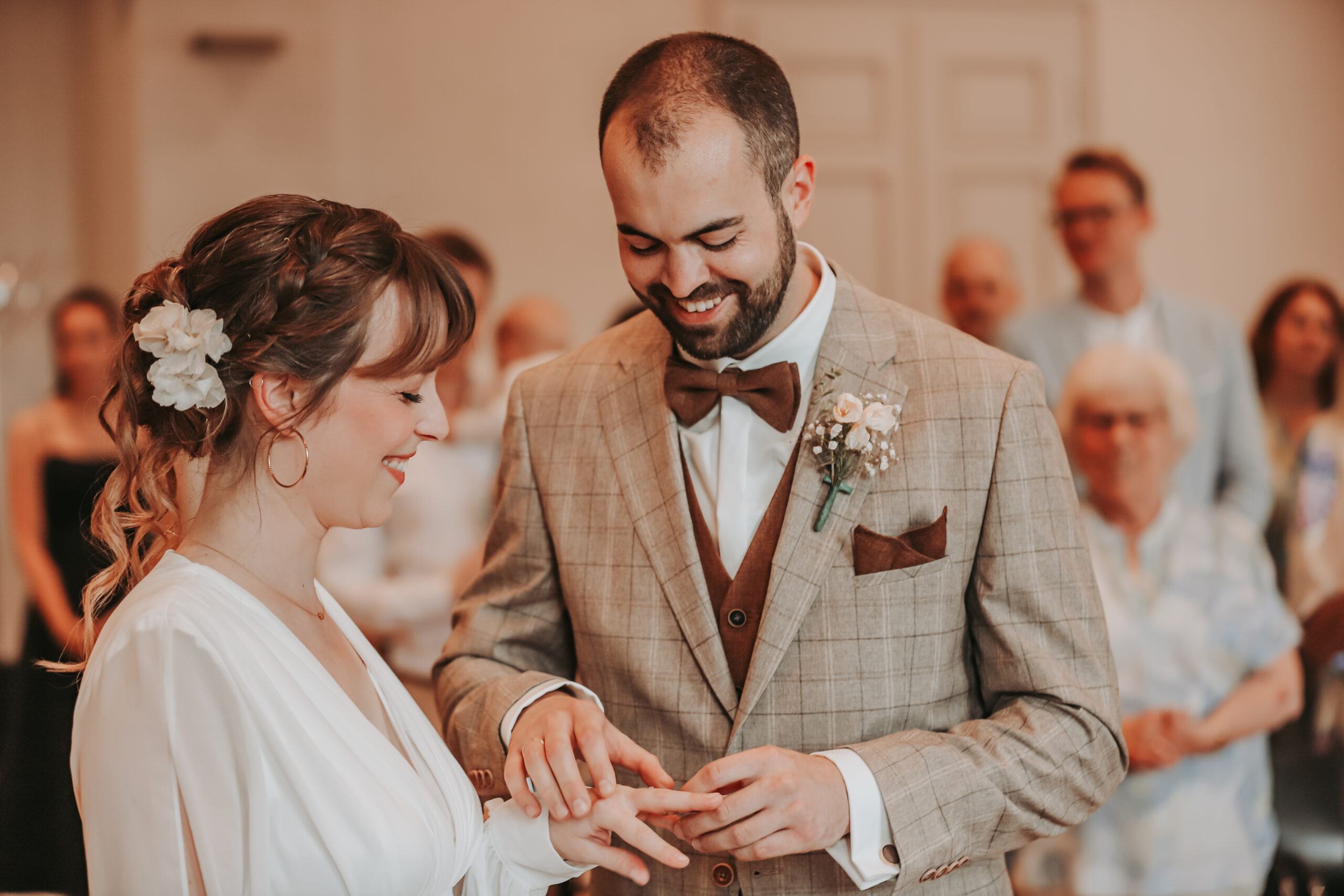 Wedding detail moment